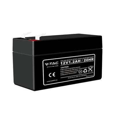 Batterie au plomb 1,3Ah 12V - 97x43x57mm, plastique ABS, 12V DC