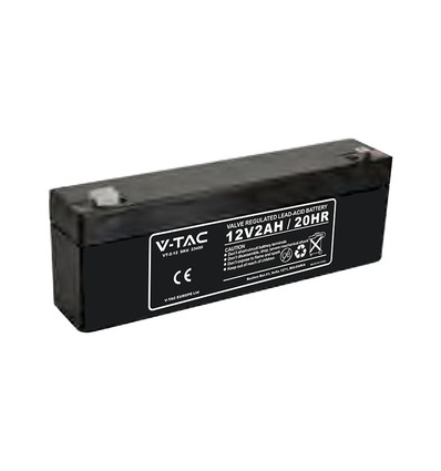 Batterie au plomb 2,0Ah 12V - 178x36x66mm, VRLA, rechargeable