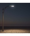 Lampadaire LED 50W avec puce LED Samsung - 100lm/W, IP65, 6500K, gris, 110 degrés