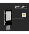 Lampadaire LED 50W avec puce LED Samsung - 100lm/W, IP65, 6500K, gris, 110 degrés