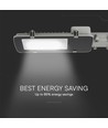 Lampadaire LED 50W avec puce LED Samsung - 100lm/W, IP65, 6500K, gris, 110 degrés