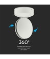 Applique murale blanche 6W - IP65, 3000K, 645lm, extérieur, source lumineuse incluse