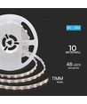 5m 18W/m LED strip, 135lm/W - 24V, 238 LED par mètre, IP20, 3000K, dimmable