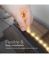 5m 18W/m LED strip, 135lm/W - 24V, 238 LED par mètre, IP20, 3000K, dimmable