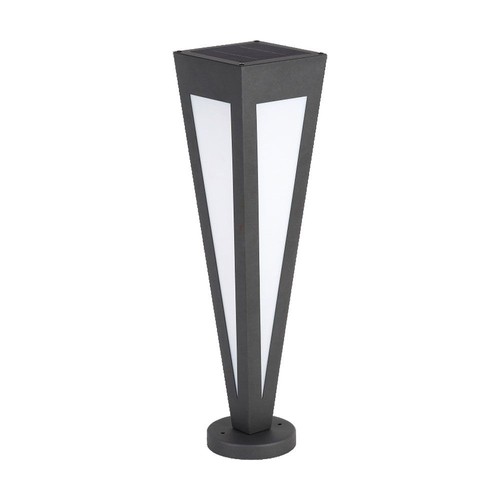 Lampe de jardin solaire LED 2W - 3000K, noir, batterie 3.7V, classe IP, jusqu'à 8 heures d'autonomie