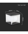Lampe de jardin Solara avec piquet, 3000K - Solaire, IP65, gris foncé, éclairage décoratif extérieur