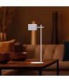 Lampe LED 3-en-1 rechargeable - Magnétique, dimmable, CCT, éclairage haut/bas, blanc, avec pied et 2 supports de montage