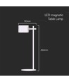 Lampe LED 3-en-1 rechargeable - Magnétique, dimmable, CCT, éclairage haut/bas, blanc, avec pied et 2 supports de montage