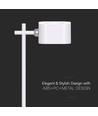 Lampe LED 3-en-1 rechargeable - Magnétique, dimmable, CCT, éclairage haut/bas, blanc, avec pied et 2 supports de montage