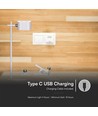 Lampe LED 3-en-1 rechargeable - Magnétique, dimmable, CCT, éclairage haut/bas, blanc, avec pied et 2 supports de montage