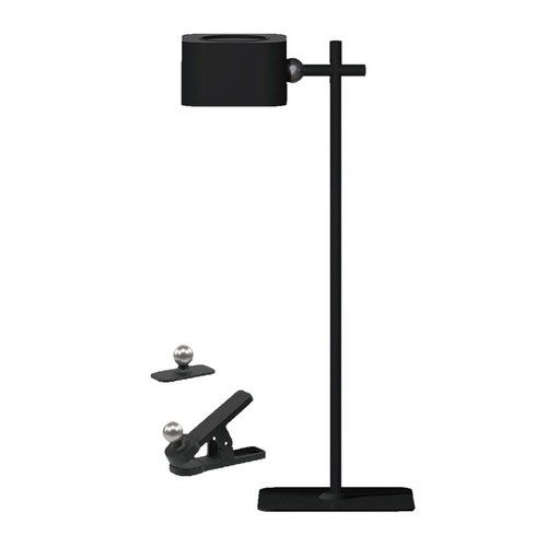 Lampe LED 3-en-1 rechargeable - Magnétique, dimmable, CCT, éclairage haut/bas, noir, incl. pied et 2 supports de montage
