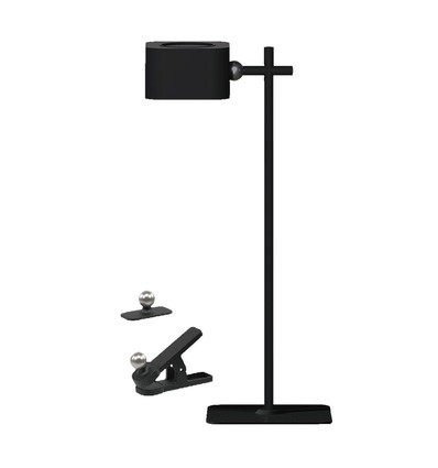 Lampe LED 3-en-1 rechargeable - Magnétique, dimmable, CCT, éclairage haut/bas, noir, incl. pied et 2 supports de montage