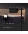 Lampe LED 3-en-1 rechargeable - Magnétique, dimmable, CCT, éclairage haut/bas, noir, incl. pied et 2 supports de montage