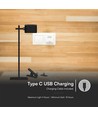 Lampe LED 3-en-1 rechargeable - Magnétique, dimmable, CCT, éclairage haut/bas, noir, incl. pied et 2 supports de montage