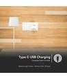 Lampe de table solaire magnétique LED 5W - Tactile dimmable, CCT, IP65, blanc, portable, rechargeable