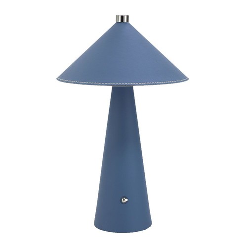 Lampe de table LED rechargeable 3W, Bleu - Tactile dimmable, 3-en-1 CCT, batterie 4000mAh, incl. source lumineuse