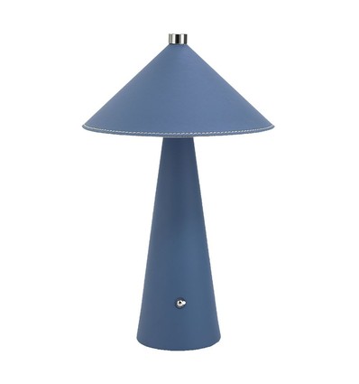 Lampe de table LED rechargeable 3W, Bleu - Tactile dimmable, 3-en-1 CCT, batterie 4000mAh, incl. source lumineuse