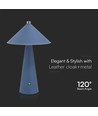 Lampe de table LED rechargeable 3W, Bleu - Tactile dimmable, 3-en-1 CCT, batterie 4000mAh, incl. source lumineuse
