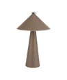 Lampe de table LED rechargeable 3W, marron - 3-en-1 CCT, dimmable, contrôle tactile, USB-C, batterie 4000mAh