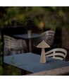 Lampe de table LED rechargeable 3W, marron - 3-en-1 CCT, dimmable, contrôle tactile, USB-C, batterie 4000mAh