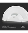 Applique murale LED 10W avec capteur, Samsung chip - IP54, 900lm, blanc, 5 ans de garantie