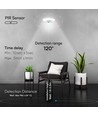 Applique murale LED 10W avec capteur, Samsung chip - IP54, 900lm, blanc, 5 ans de garantie
