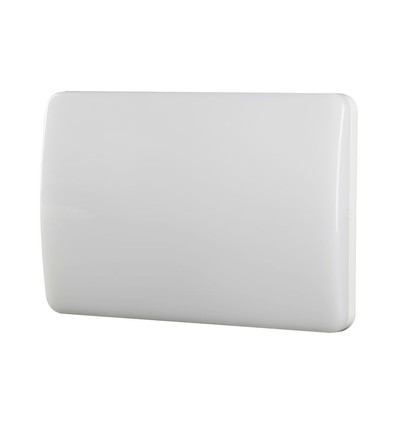 Lampe numéro de maison LED 12W avec capteur crépusculaire - Samsung LED chip, CCT 3-en-1, IP65, IK10, corps blanc