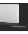 Lampe numéro de maison LED 12W avec capteur crépusculaire - Samsung LED chip, CCT 3-en-1, IP65, IK10, corps blanc