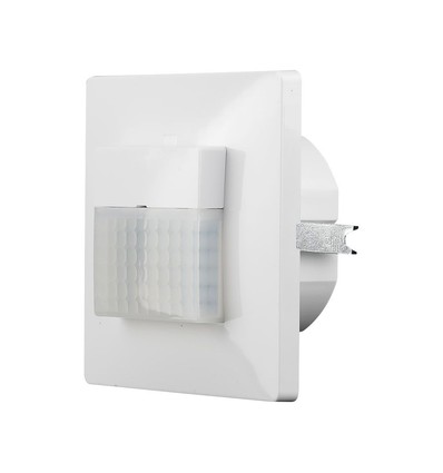 Capteur de mouvement mural - Blanc, encastrable, infrarouge PIR, Max 200W