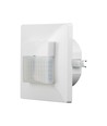 Capteur de mouvement mural - Blanc, encastrable, infrarouge PIR, Max 200W