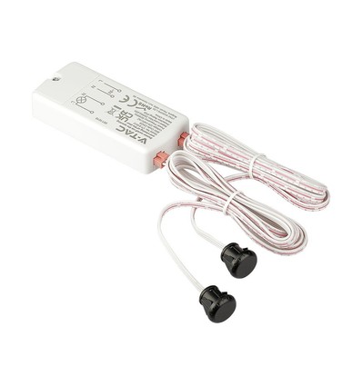 Capteur de porte infrarouge - Boîtier blanc, 230V, max 200W