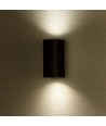 Applique murale GU10 avec éclairage haut/bas, ronde - IP44 extérieur, blanc, aluminium, sans source lumineuse
