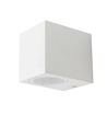 Applique murale GU10, carrée - Blanc, IP44 extérieur, éclairage 1 voie, sans source lumineuse