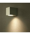 Applique murale GU10, carrée - Blanc, IP44 extérieur, éclairage 1 voie, sans source lumineuse
