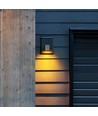 Applique murale GU10, carrée - Blanc, IP44 extérieur, éclairage 1 voie, sans source lumineuse