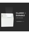 Applique murale GU10, carrée - Blanc, IP44 extérieur, éclairage 1 voie, sans source lumineuse