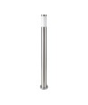 Borne lumineuse 110 cm, E27 - corps en acier inox, nickel satiné, IP44