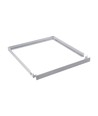 Cadre de montage en saillie 60x60 pour panneau LED - Plastique blanc, hauteur 4,4cm, pour montage direct au plafond