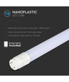 Tube LED T8 150cm / 20W - Nano-plastique, 6500K, 105lm/W