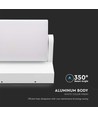 Applique murale LED 17W - 4000K, blanc, IP65