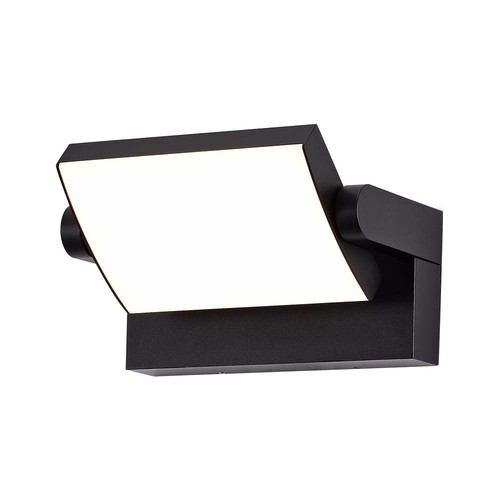 Applique murale LED 17W - IP65, noir, aluminium