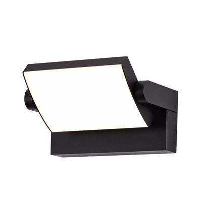 Applique murale LED 17W - IP65, noir, aluminium