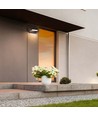 Applique murale LED 17W - IP65, noir, aluminium