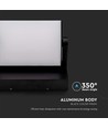Applique murale LED 17W - IP65, noir, aluminium