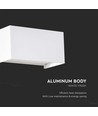 Applique murale 24W - LED, 3000K, Blanc, Boîtier