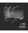 Applique murale LED 24W avec éclairage haut/bas - IP65, gris, 4000K, 20cm de haut, aluminium, extérieur