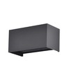 Applique murale extérieure LED 24W - IP65, noir, éclairage haut/bas, 3000K, 2720lm, 20x10x10 cm