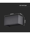 Applique murale extérieure LED 24W - IP65, noir, éclairage haut/bas, 3000K, 2720lm, 20x10x10 cm