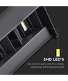Applique murale extérieure LED 24W - IP65, noir, éclairage haut/bas, 3000K, 2720lm, 20x10x10 cm