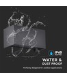 Applique murale extérieure LED 24W - IP65, noir, éclairage haut/bas, 3000K, 2720lm, 20x10x10 cm
